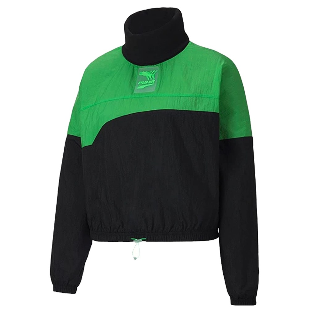 Jacket Puma turtle neck Black Green New With Tags
